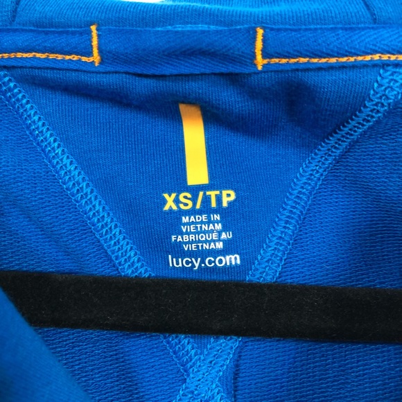 Lucy blue jacket size xs hoodie full zip - Picture 3 of 4